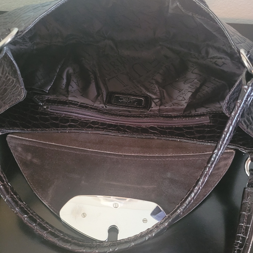 FURLA BRERA CROC SHOULDER BAG - Picture 9 of 13